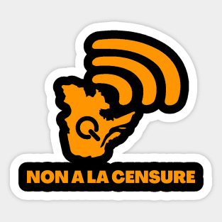 Radio Quebec non a la censure Sticker